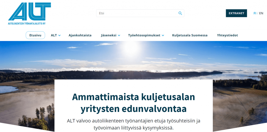 ALT.fi etusivu - yhdistyksen kotisivut