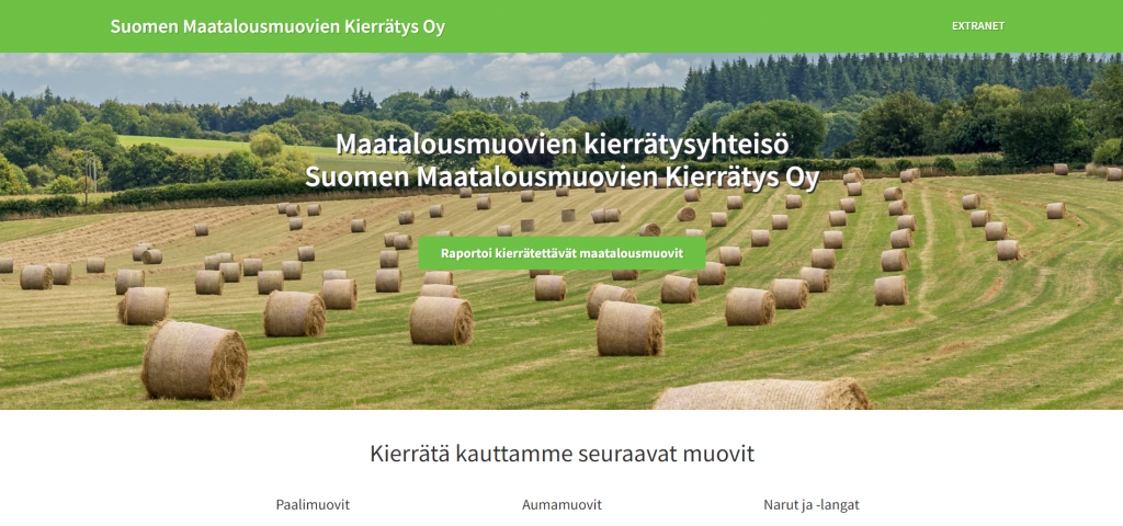 Suomen Maatalousmuovien Kierrätys Oy - etusivu